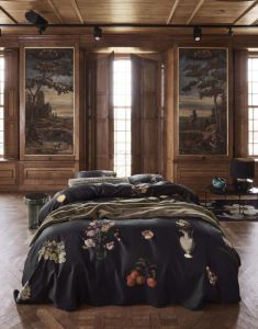 ESSENZA Amadee Black Duvet cover 240 x 220 cm