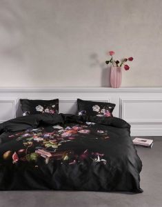 ESSENZA Bouquet Anthracite Duvet cover 240 x 220 cm