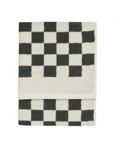 Marc O'Polo Checker Anthracite Guest towel 30 x 50 cm