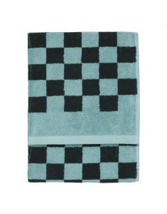 Marc O'Polo Checker Aquamarine Guest towel 30 x 50 cm
