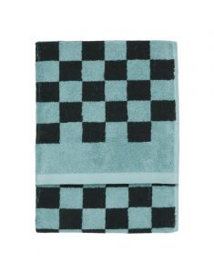 Marc O'Polo Checker Aquamarine Towel 70 x 140 cm