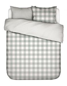 ESSENZA Chess Dusty green Duvet cover 240 x 220 cm