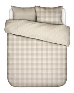ESSENZA Chess Oatmeal Duvet cover 240 x 220 cm