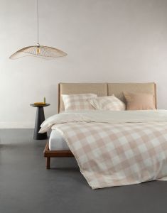 ESSENZA Chess Oatmeal Duvet cover 135 x 200 cm