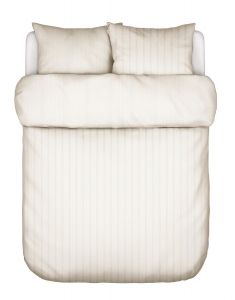 Marc O'Polo Classic fine stripe Dark Sand Duvet cover 260 x 220 cm