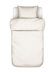Marc O'Polo Classic fine stripe Dark Sand Duvet cover 140 x 200 cm