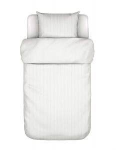 Marc O'Polo Classic fine stripe Grey mist Duvet cover 140 x 220 cm