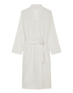 Marc O'Polo Classic fine stripe Grey mist Kimono XXL