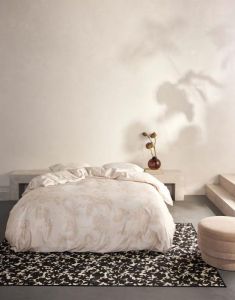 ESSENZA Floor Oyster Duvet cover 155 x 220 cm