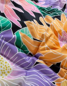 ESSENZA & CO Flower fling Black Duvet cover 240 x 220 cm