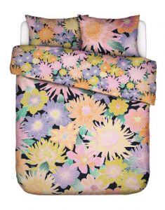 ESSENZA & CO Flower fling Black Duvet cover 240 x 220 cm