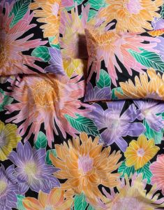 ESSENZA & CO Flower fling Black Duvet cover 135 x 200 cm
