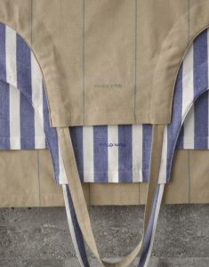Marc O'Polo Haley Multi cobalt blue Apron 80 x 95 cm