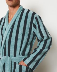 Marc O'Polo Heritage Men Aquamarine Bathrobe L