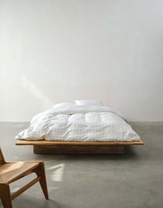 Marc O'Polo Iben Grey mist Duvet cover 140 x 220 cm