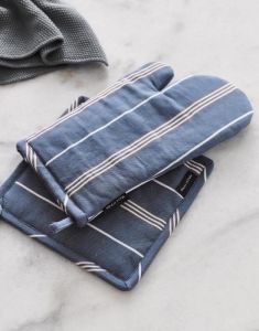 Marc O'Polo Jona Smoke Blue Topflappen 22 x 22 cm