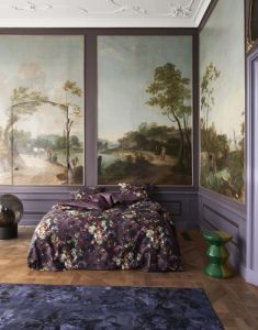 ESSENZA Karli purple tulip Duvet cover 240 x 220 cm