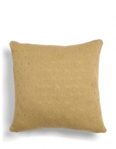 ESSENZA Knitted Ajour Yellow Cushion 30 x 50