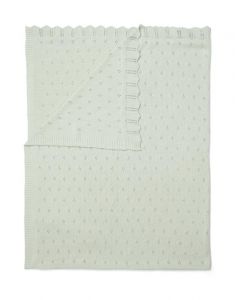 ESSENZA Knitted Ajour Blue Plaid 130 x 170