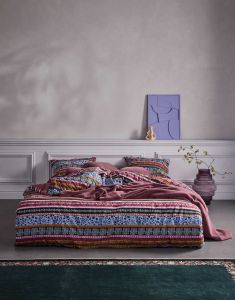 ESSENZA Lita Mauve Duvet cover 140 x 200 cm