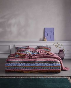 ESSENZA Lita Mauve Duvet cover 140 x 220 cm