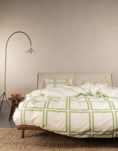 Essenza Luca Basil green Duvet cover 240 x 220