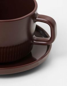 Marc O'Polo Moments earth brown Coffee cup & saucer 20