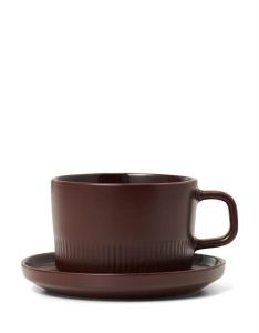 Marc O'Polo Moments earth brown Coffee cup & saucer 20