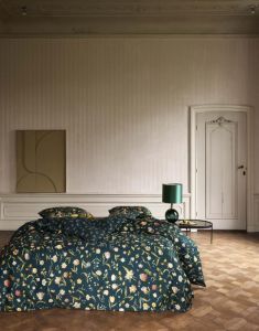 ESSENZA Odilia deep sea blue Duvet cover 260 x 220 cm