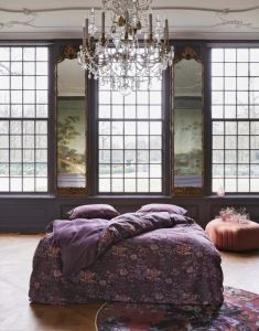 ESSENZA Ophelia plum wine Duvet cover 240 x 220 cm