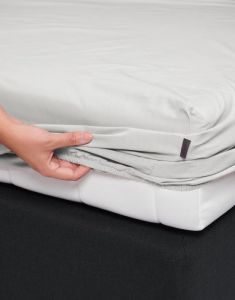 ESSENZA Premium Percale Silver Spannbettlaken 120 x 200 cm