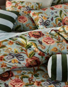 ESSENZA Roselina Surf green Duvet cover 240 x 220 cm