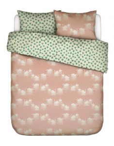 ESSENZA & CO Swan lake Pink Duvet cover 200 x 220