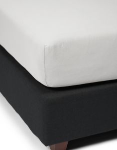 ESSENZA The Perfect Organic Jersey Silver Topper fitted sheet 180-200 x 200-220 cm