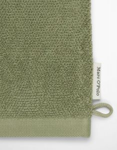 Marc O'Polo Timeless Moss green Washing mitt 16 x 22 cm