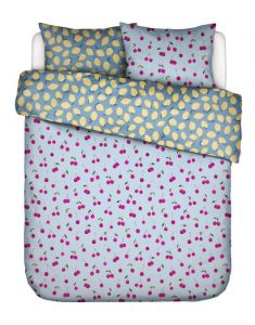 ESSENZA & CO Zesty cherry Iceblue Duvet cover 200 x 220 cm