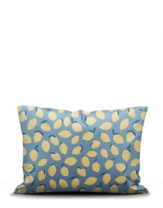 ESSENZA & CO Zesty cherry Iceblue Pillowcase 60 x 70 cm