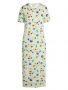 ESSENZA Titia Fiorre Nightdress short sleeve Subtle green