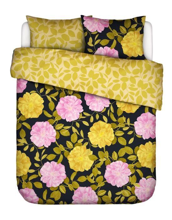 ESSENZA & CO Bloom with a view Black Duvet cover 200 x 220 cm
