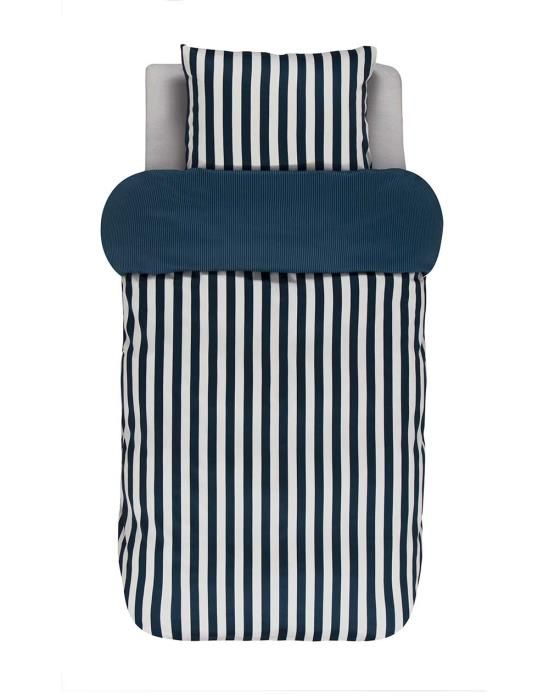 Marc O'Polo Classic Stripe Indigo blue Duvet cover 135 x 200