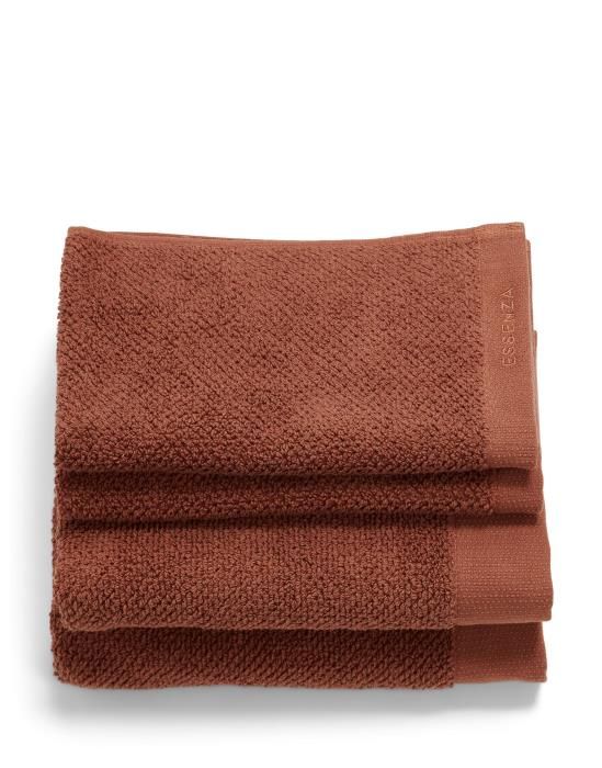 ESSENZA Connect Organic Uni Towel Set Warm brown 50 x 100 cm 30