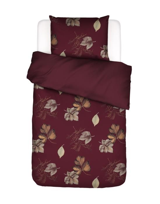Essenza Elin Duvet Cover Wine Red 135 X, Red Brown Duvet Covers