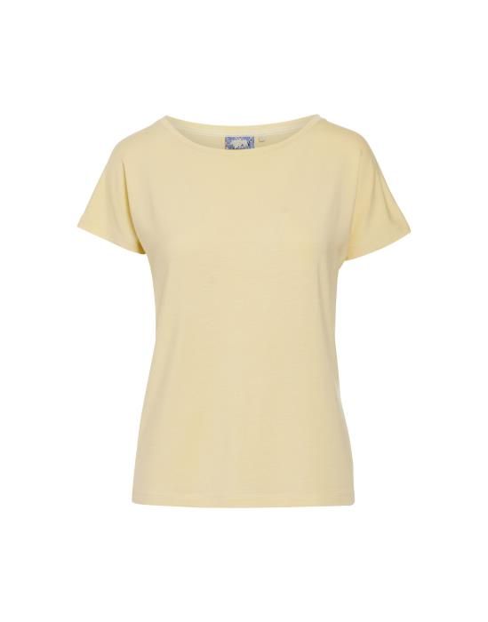 ESSENZA Ellen Uni Yellow straw Top short sleeve XL
