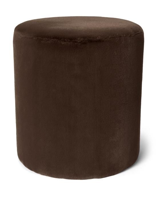 Essenza Furry Pouf Chocolate 40 x 40 x 43 cm