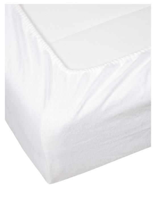 Essenza Molton Fitted sheet White 80 x 200 cm