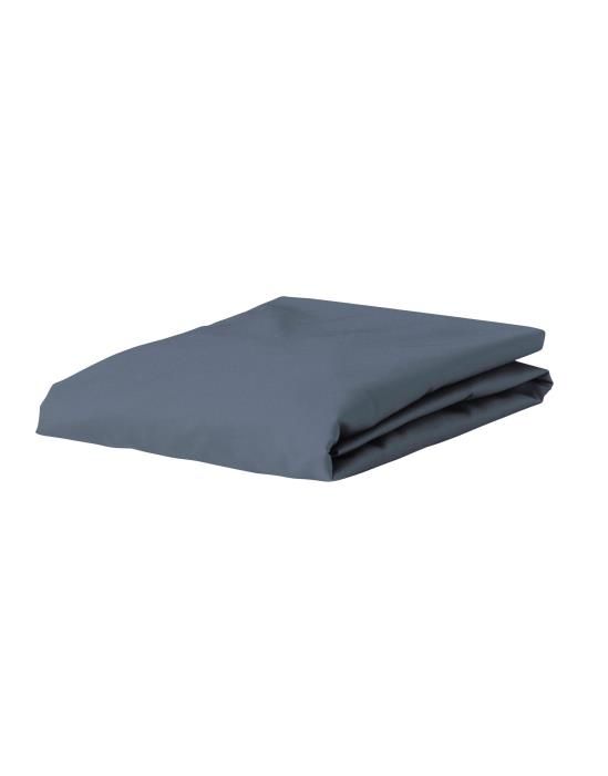ESSENZA Premium Jersey Stone blue Fitted sheet 90-100 x 200-220