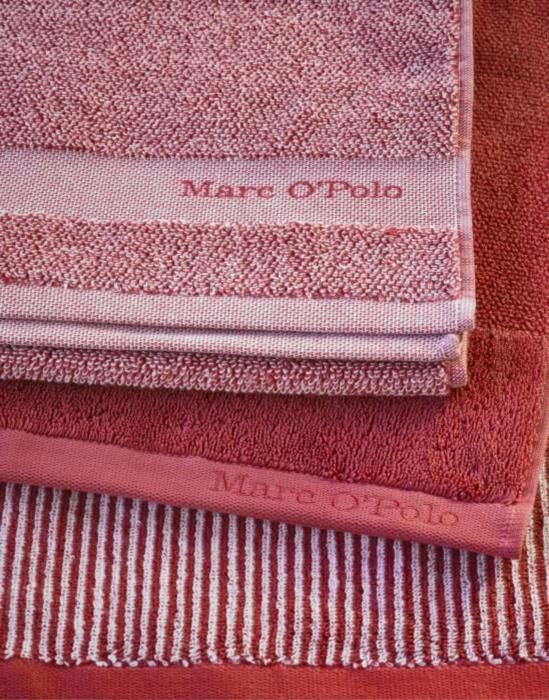 Marc O'Polo Timeless Uni Deep Rose Guest towel 30 x 50