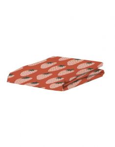 ESSENZA & CO Berry special Orange Fitted sheet 140 x 200