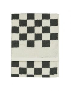 Marc O'Polo Checker Anthracite Towel 70 x 140 cm