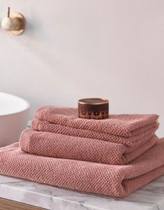 ESSENZA Connect Organic Uni Towel Set Rose